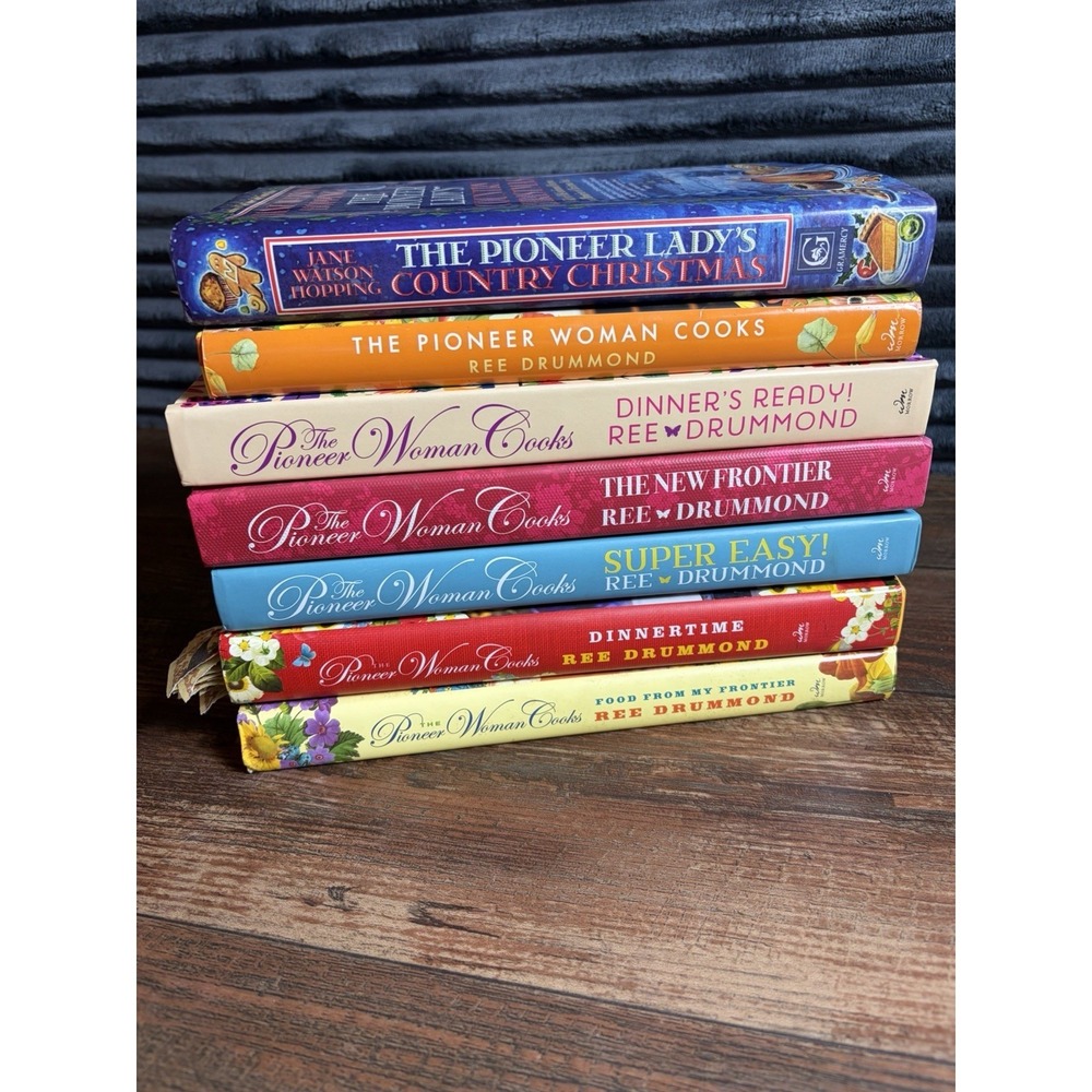 Lot of 7 Ree Drummond "The Pioneer Woman Cooks" Hardcover Cookbooks